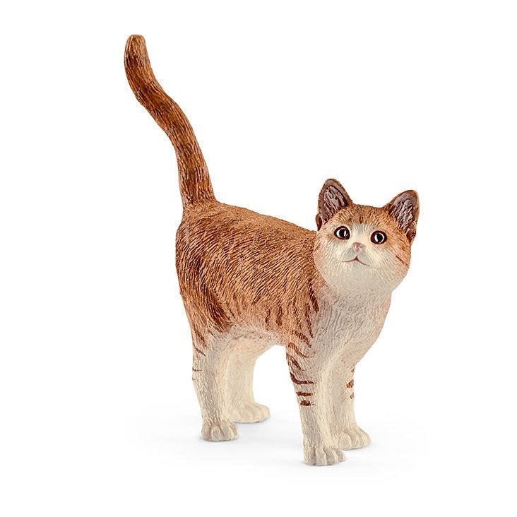 Schleich 13836 rode kat, dierfiguur, Verzamelen, Dierenverzamelingen, Zo goed als nieuw, Beeldje of Figuurtje, Hond of Kat, Verzenden