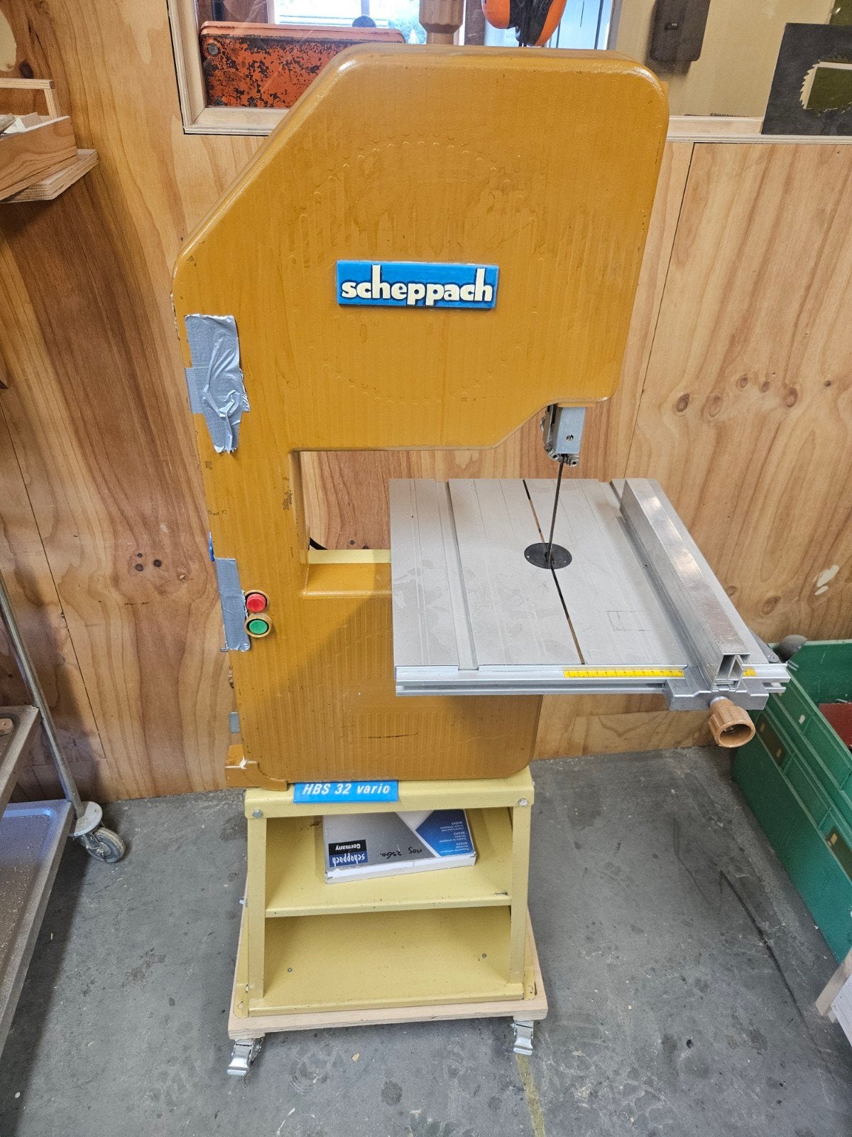 lintzaa,g scheppach hbs 32 vario, Ophalen, Gebruikt, Lintzaag, 1200 watt of meer