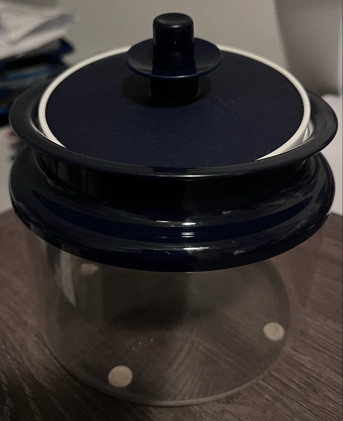 Tupperware Bewaar-/Voorraaddoos - Donkerblauw, Gebruikt, Bewaardoos, Blauw, Luchtdicht