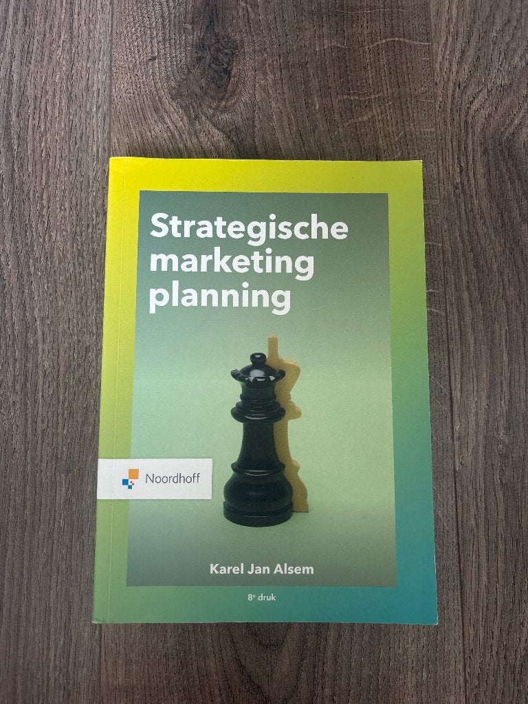 Strategische marketing planning, Verzenden, Zo goed als nieuw, Economie en Marketing, Karel Jan Alsem
