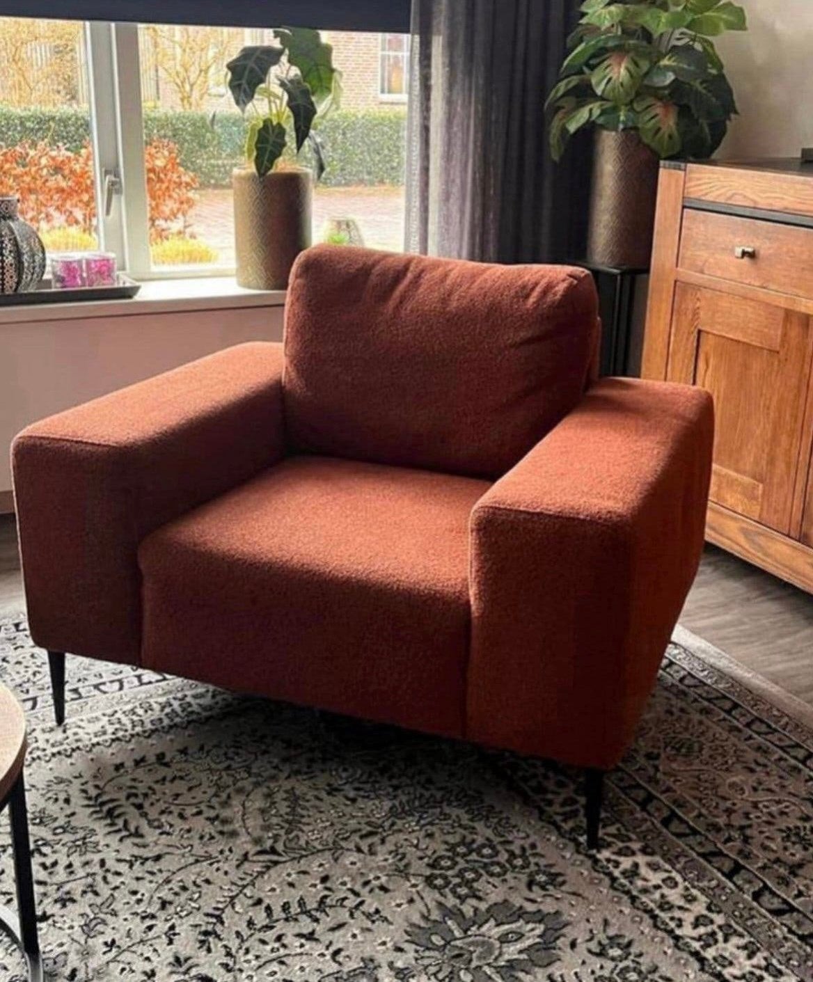 Moderne fauteuil MOET WEG!!, Huis en Inrichting, Fauteuils, Ophalen, 75 tot 100 cm, Zo goed als nieuw, 100 tot 125 cm