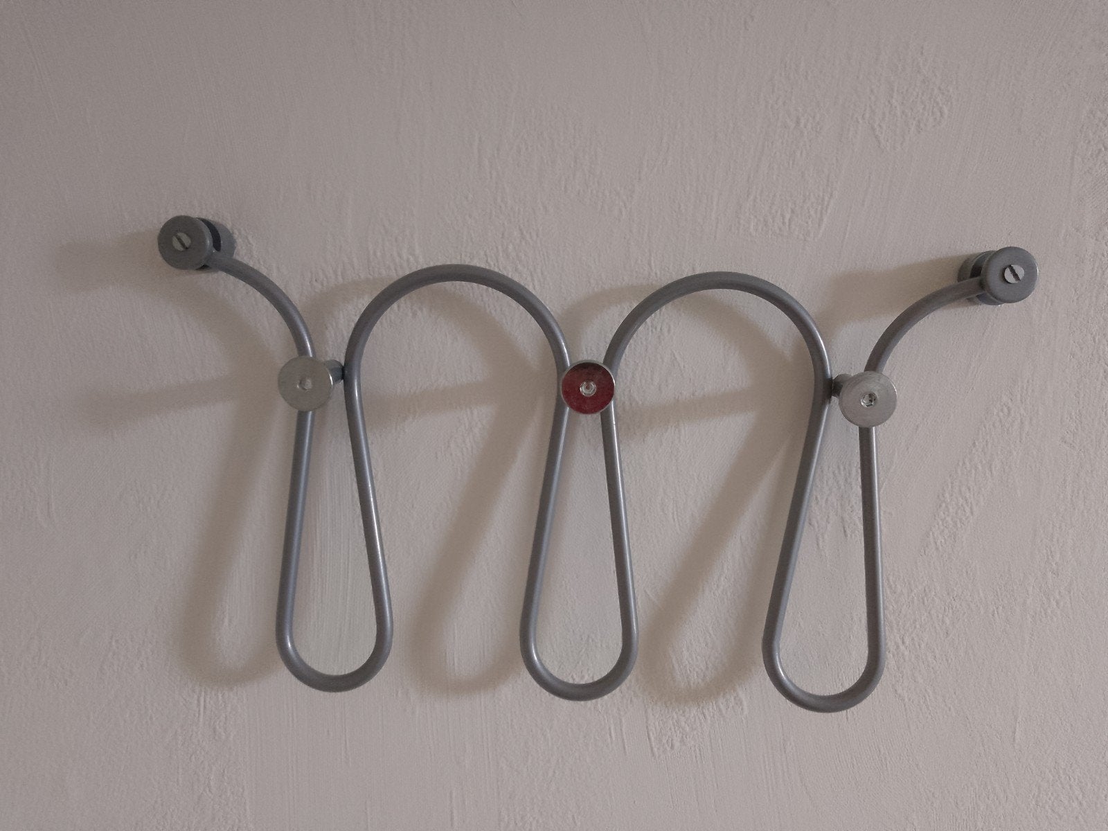 Metalen wandkapstok met 3 haken, Gebruikt, Minder dan 100 cm, Metaal, Ophalen