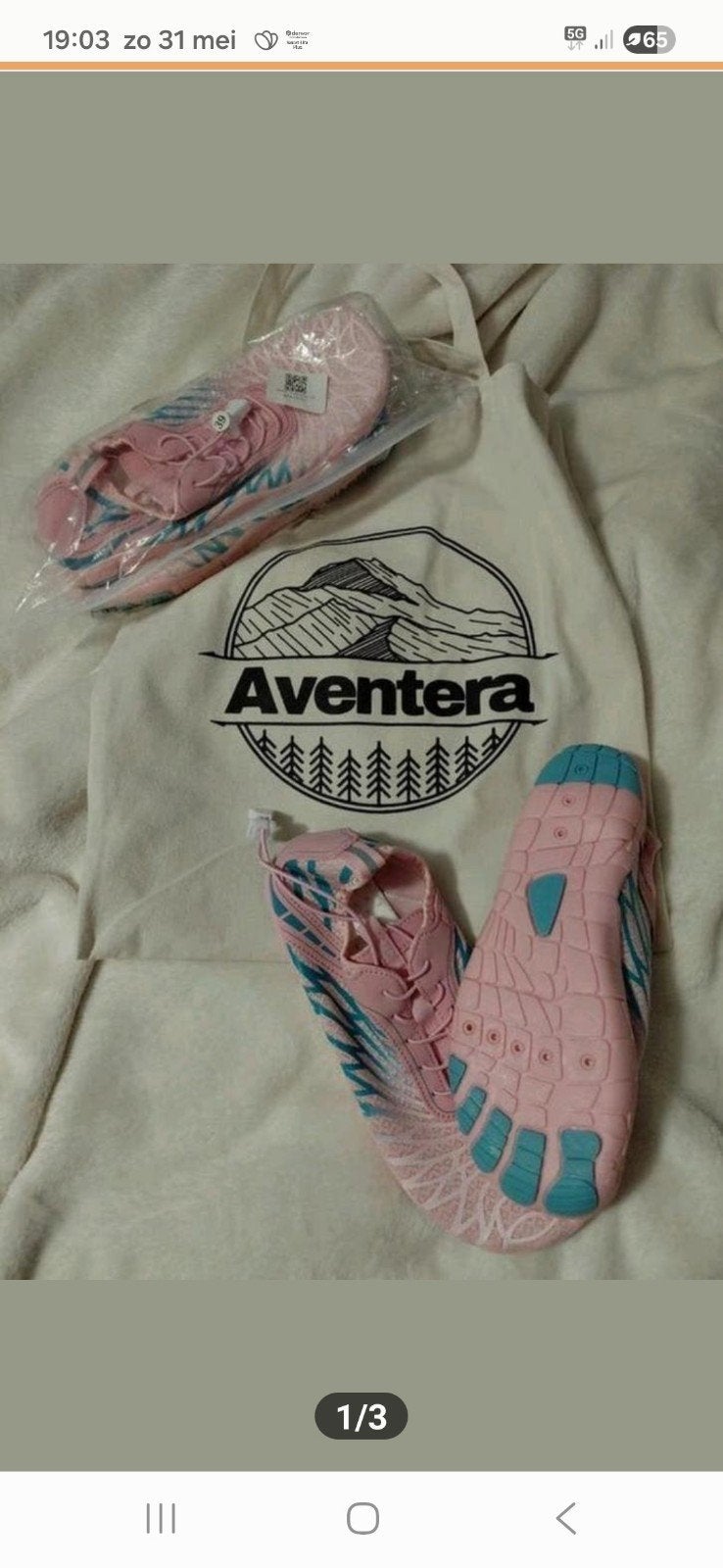 2 paar waterschoenen/zwemschoenen, maat 39, Kleding | Dames, Schoenen, Verzenden, Overige typen, Nieuw, Roze