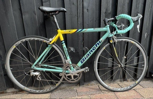 Bianchi vintage racefiets Pantani met Dura-Ace onderdelen, 28 inch, Gebruikt, Aluminium, 49 tot 53 cm