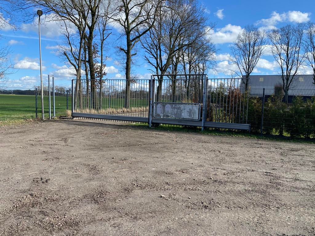 Industriele metalen schuifpoort., Ophalen, Gebruikt, 110 cm of meer, 100 cm of meer