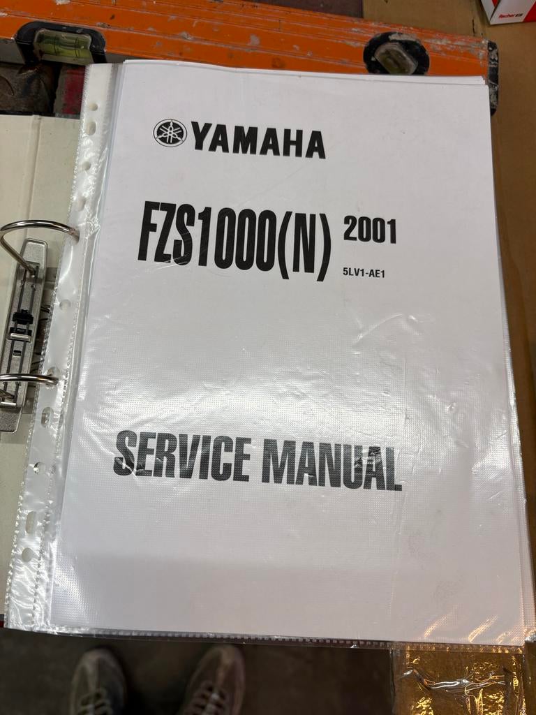 Werkplaatshandboek Yamaha FZS1000(N) Fazer 2001, Motoren, Ophalen of Verzenden, Yamaha