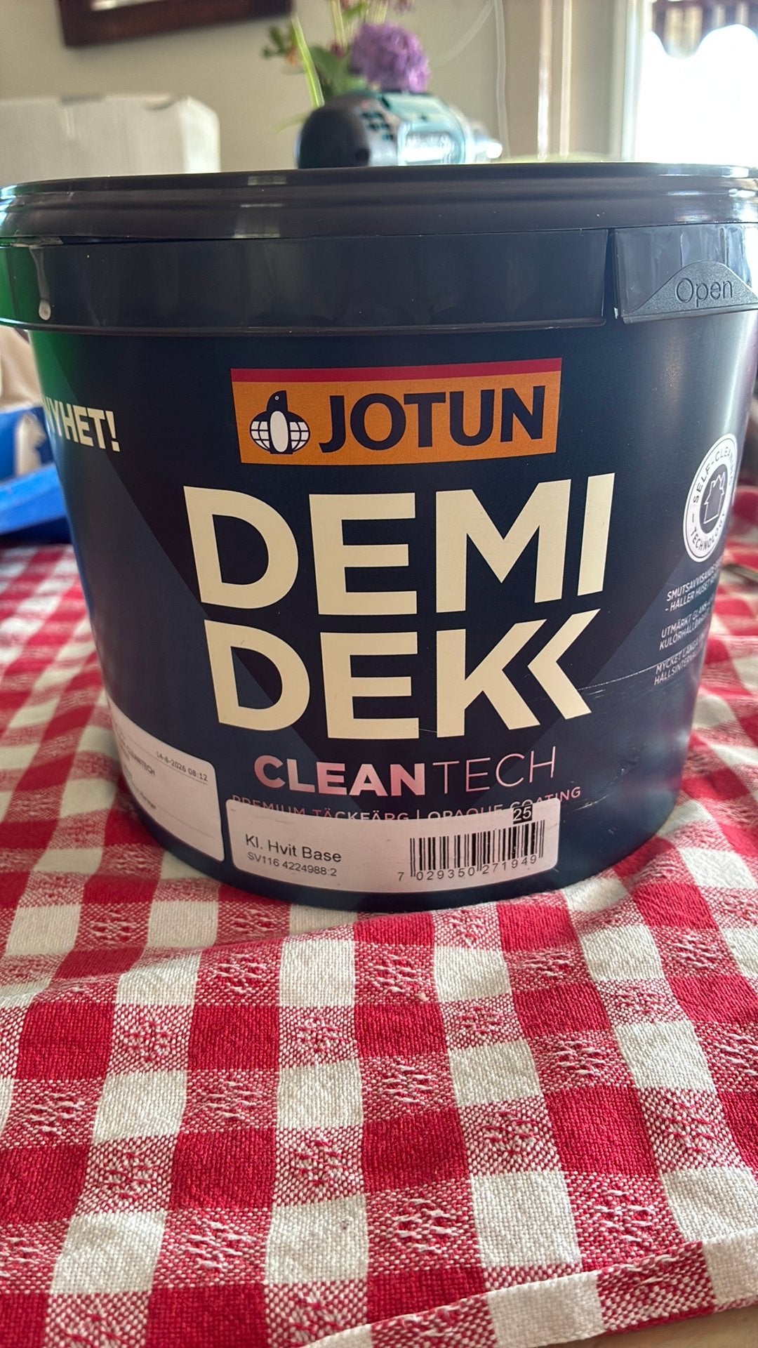 Jotun demidek , 3 liter, Verzenden, Zo goed als nieuw, Wit