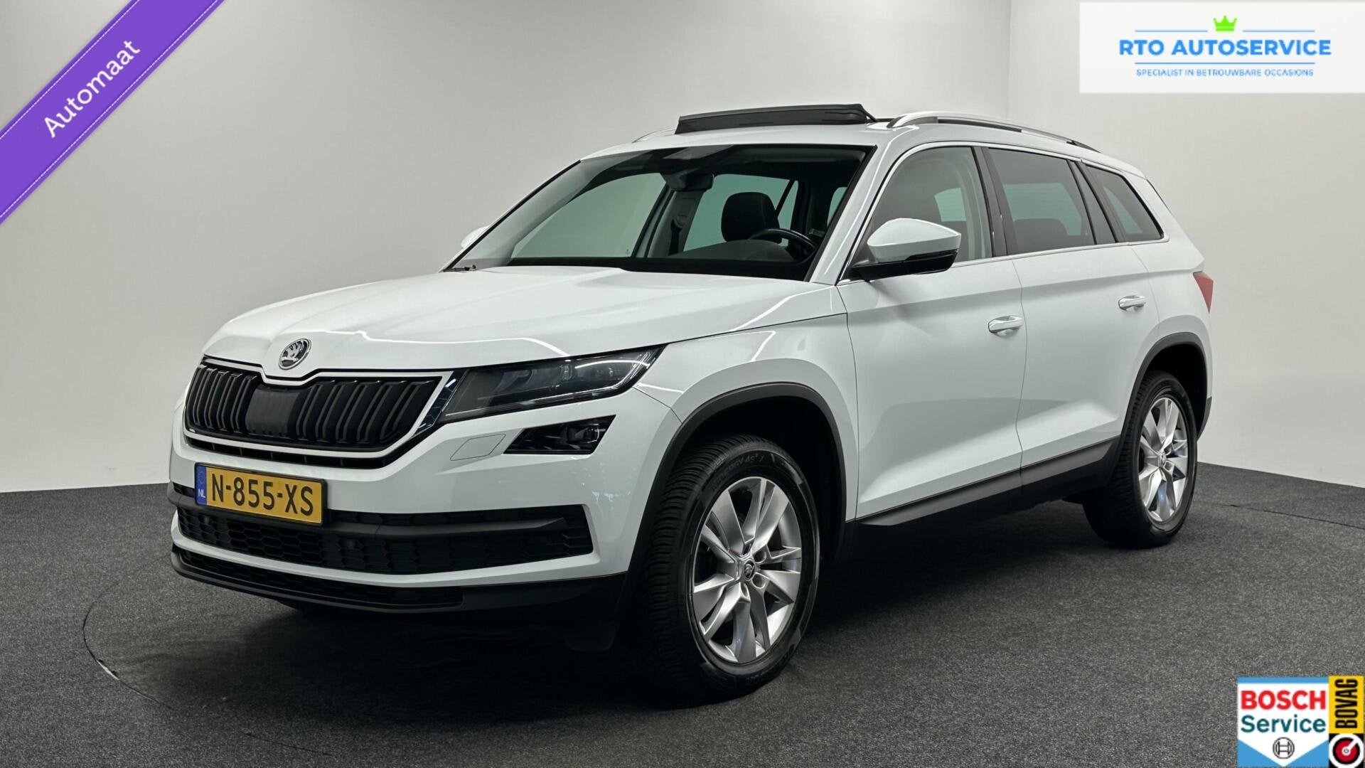 Skoda Kodiaq 1.4 TSI ACT Style PANO CAMERA TREKHAAK CRUISE L, Auto's, Stof, 4 cilinders, Wit, Kodiaq