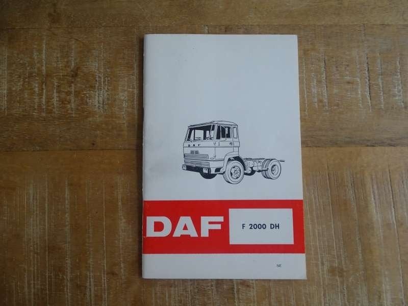 DAF F-2000-DH Truck - Handleiding - Instructieboek - NL-Boek, Verzenden