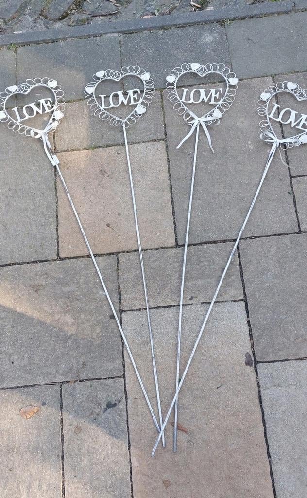 4 tuinstekers voor (bruilofts) feest, Ophalen, Gebruikt