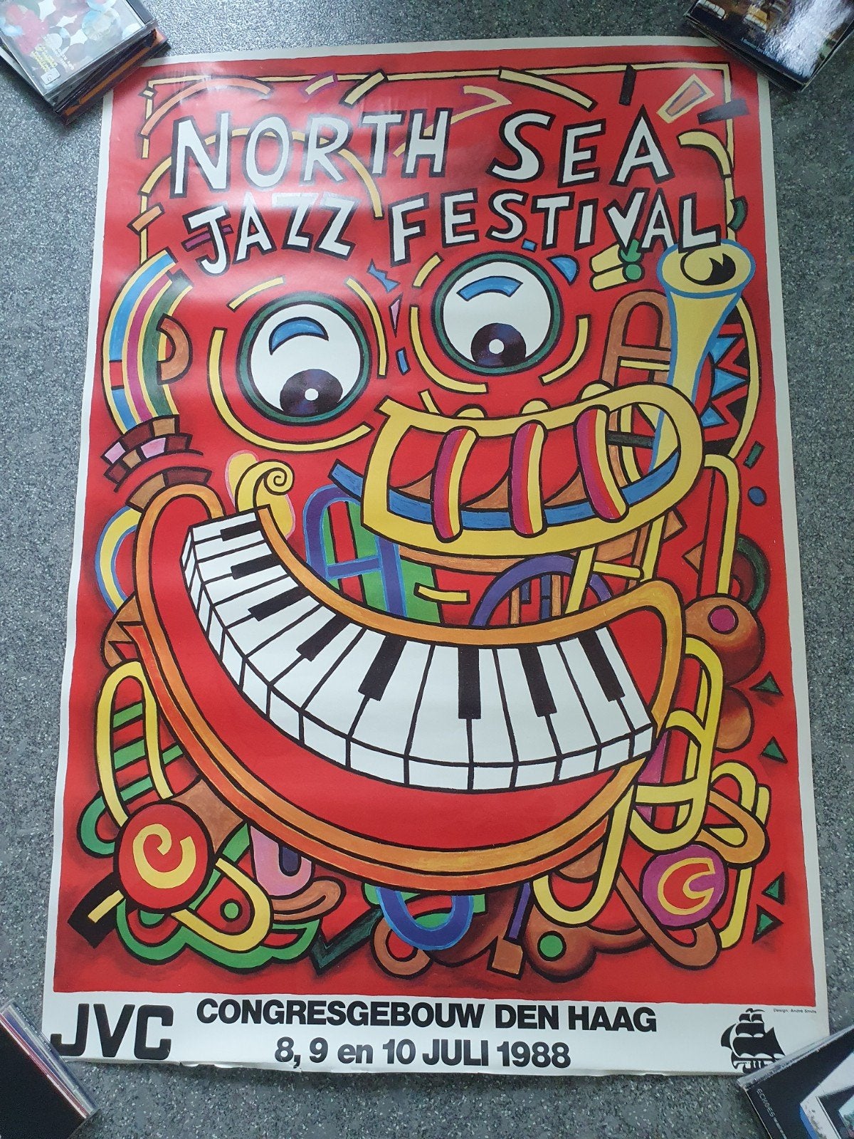 North Sea Jazz Festival Poster 1988 JVC Congresgebouw, Verzamelen, Ophalen of Verzenden, A1 t/m A3, Muziek, Rechthoekig Staand