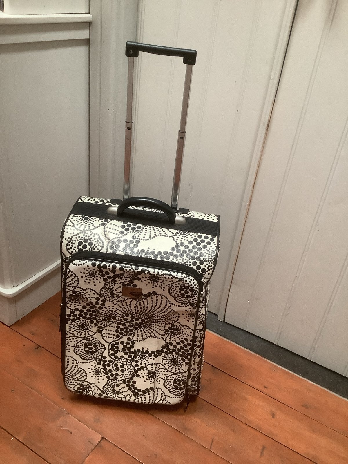 Roxy Paradise Reiskoffer - Zwart/Wit patroon, Ophalen, 40 tot 60 cm, Gebruikt, 20 tot 30 cm