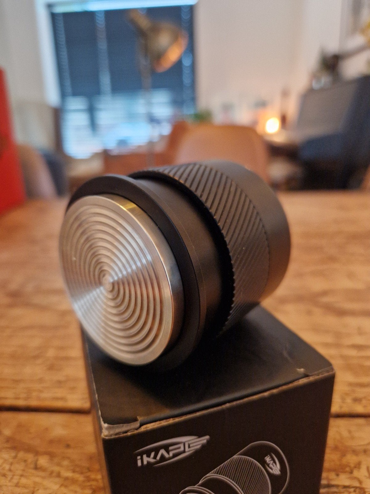 iKAPE tamper 53.3mm, Overige typen, Ophalen of Verzenden, Zo goed als nieuw, Zwart