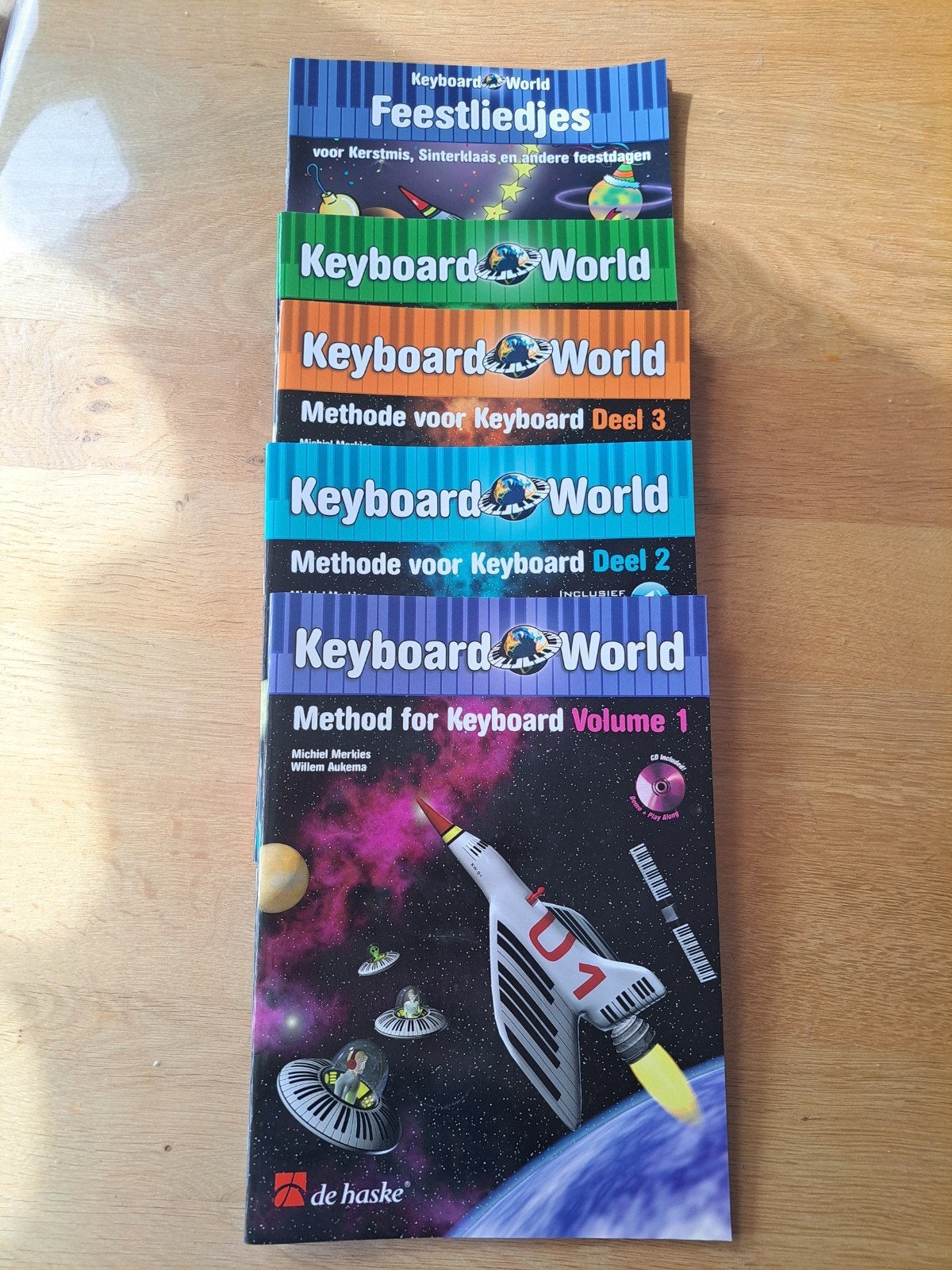 Keyboard World Methode voor Keyboard Deel 1-4 + Feestl, Overige genres, Les of Cursus, Nieuw, Ophalen of Verzenden