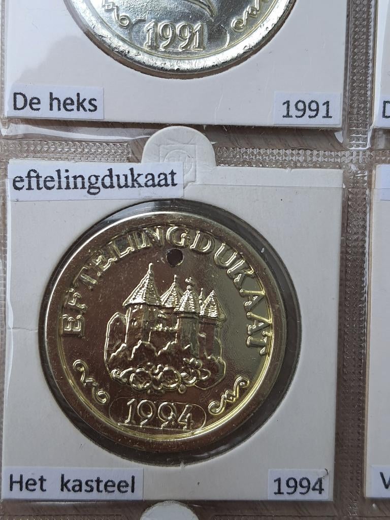 Efteling dukaat ezeltje strekje 1994, Ophalen of Verzenden, Zo goed als nieuw, Overige typen