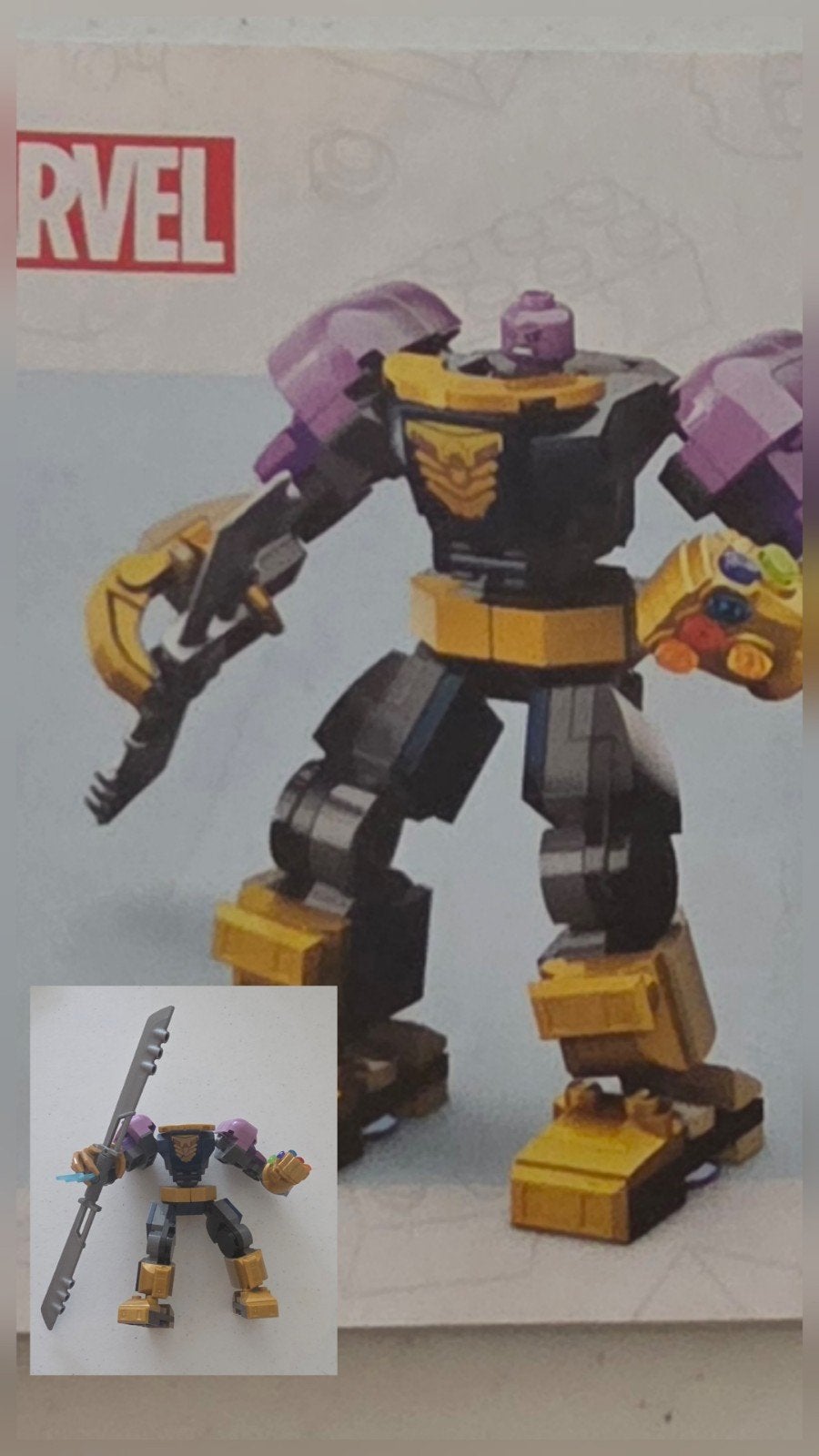 Marvel Spider-Man en Thanos Mechs (ZGAN) LEGO, Ophalen of Verzenden, Zo goed als nieuw, Overige merken