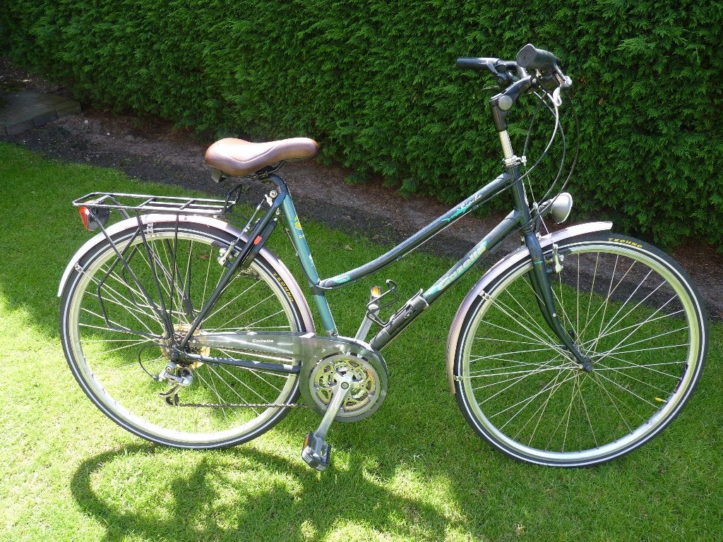 Damesfiets, Ophalen, Gebruikt, Velgrem, 47 tot 50 cm