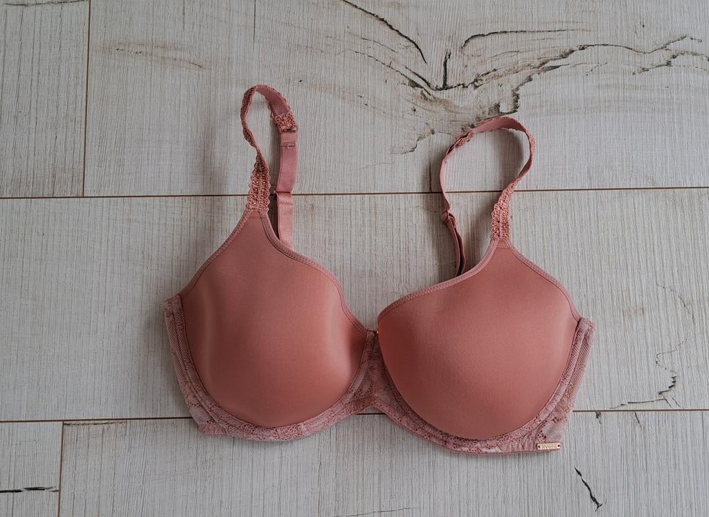 Roze BH 80F met kanten details, Livera, Ophalen of Verzenden, Roze, BH