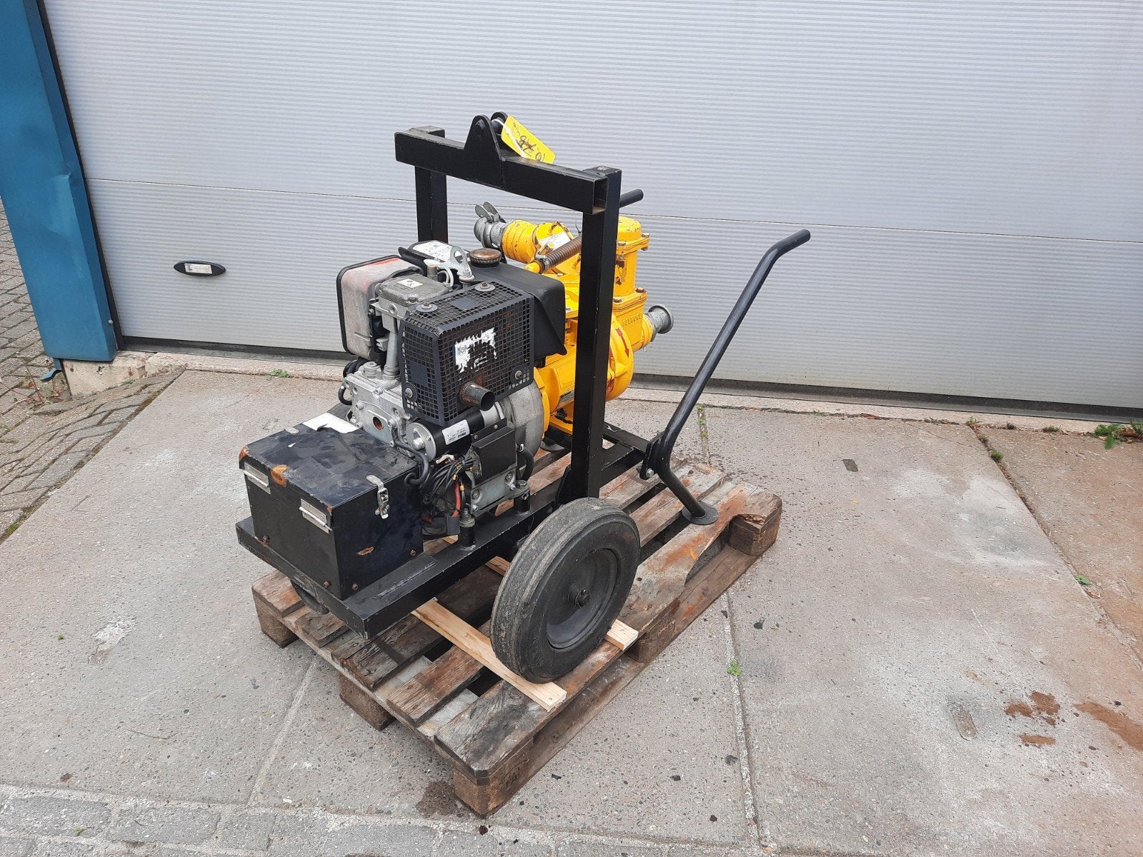 Selwood d75 dieselwaterpomp, Ophalen, Gebruikt