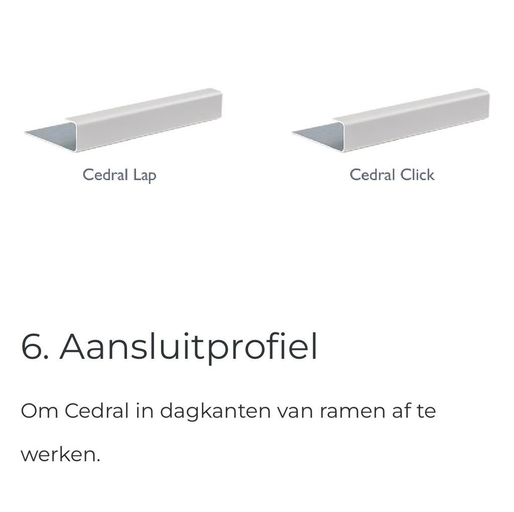 Nieuw Cedral Connectieprofiel Wit 3 M 5 Stuks Nieuw, Ophalen of Verzenden, Nieuw