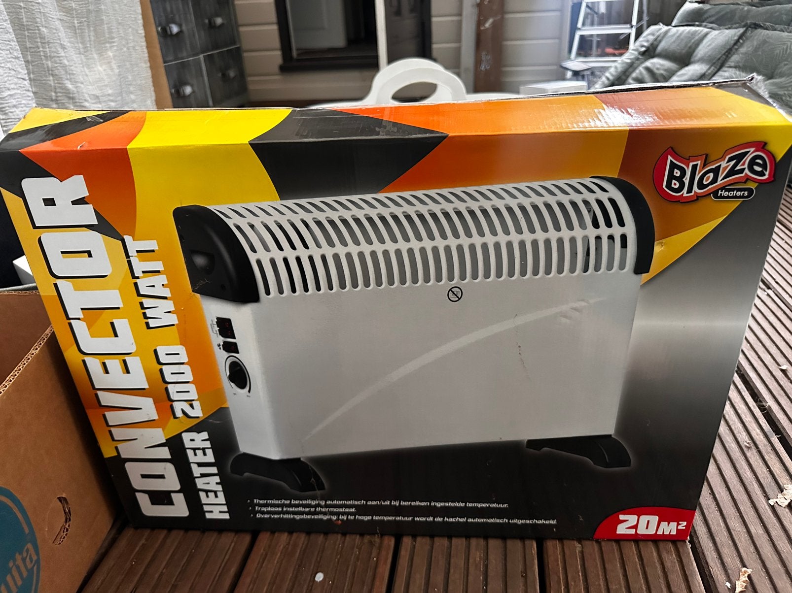 Nieuwe Blaze convectorkachel 2000W – voor ruimtes tot 20 m², Doe-het-zelf en Verbouw, Verwarming en Radiatoren, 30 tot 80 cm, Minder dan 60 cm