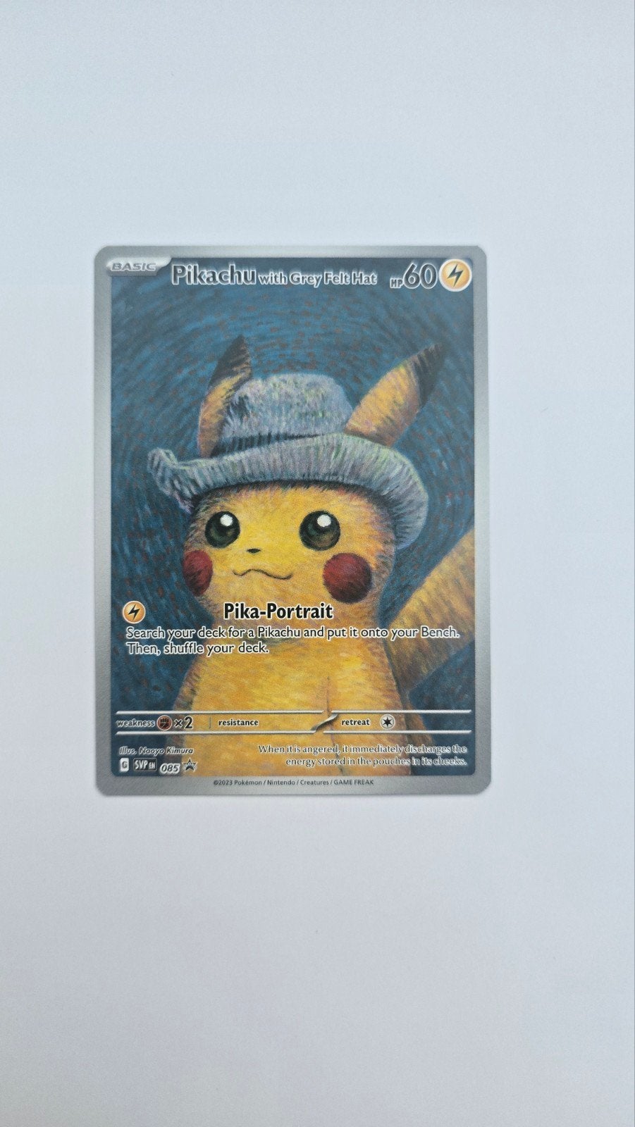 Pikachu van Gogh Pokémon kaart, Eén persoon, Ticket of Toegangskaart
