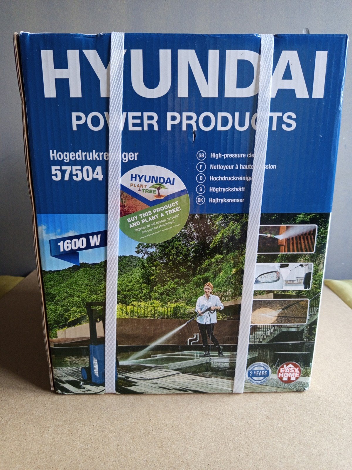 Hyundai Hogedrukreiniger 1600W - Nieuw in doos, Ophalen of Verzenden, Nieuw, Elektrisch, Hyundai
