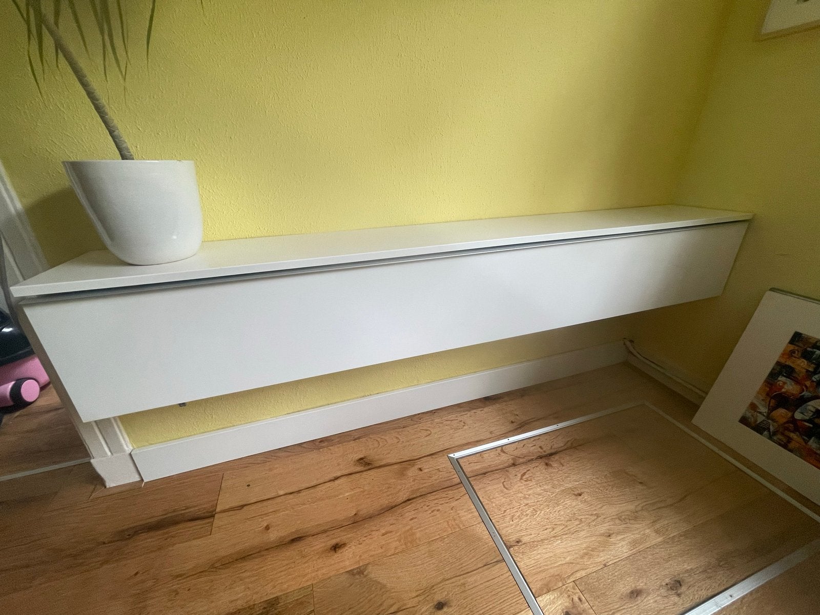 Wit hoogglans hangkastje - Strak en tijdloos design, Huis en Inrichting, Kasten | Overige, Ophalen, Gebruikt