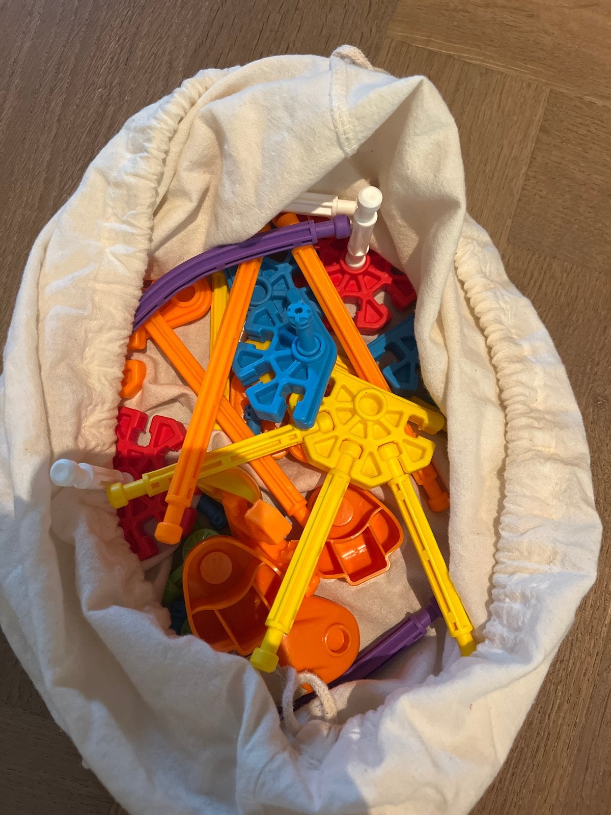 zak met K'nex bouwblokken en onderdelen, Kinderen en Baby's, Speelgoed | Bouwstenen, Ophalen of Verzenden, Gebruikt, K'nex
