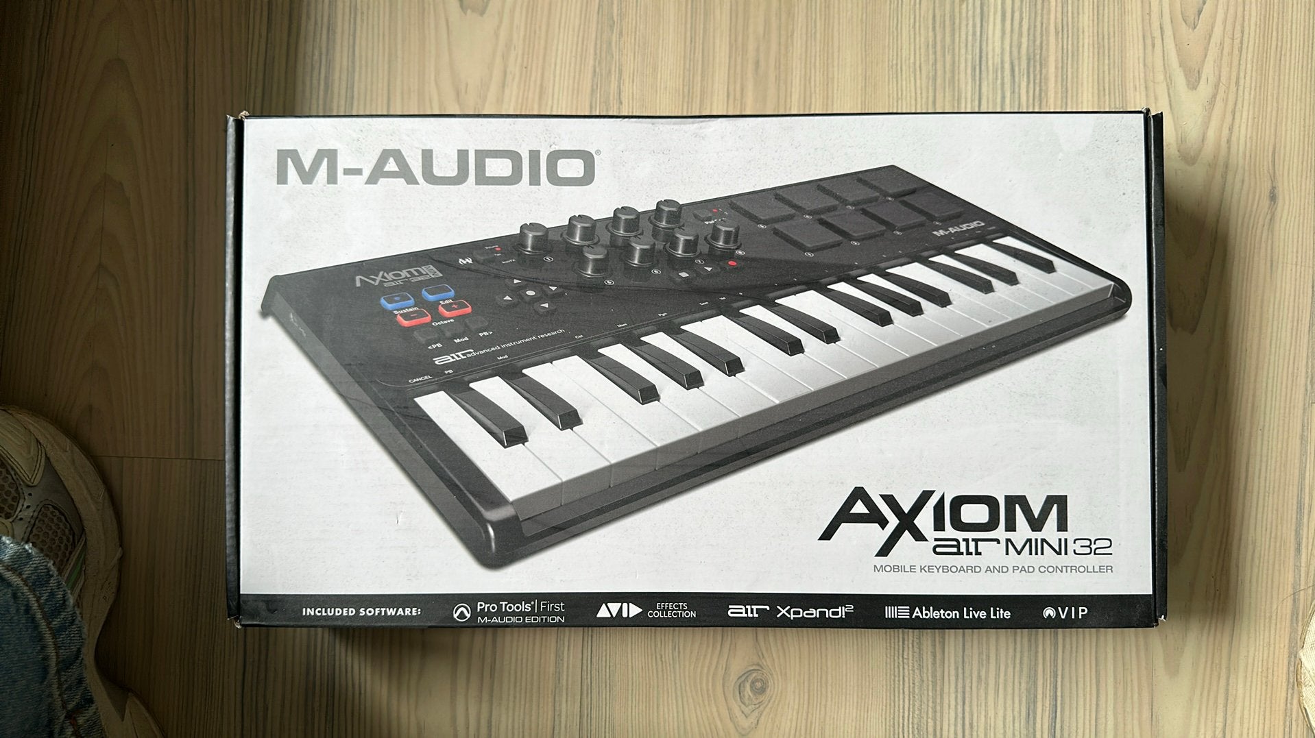 M-Audio Axiom Air mini 32 mobile keyboard pad controller, Muziek en Instrumenten, Midi-apparatuur, Ophalen of Verzenden, Zo goed als nieuw