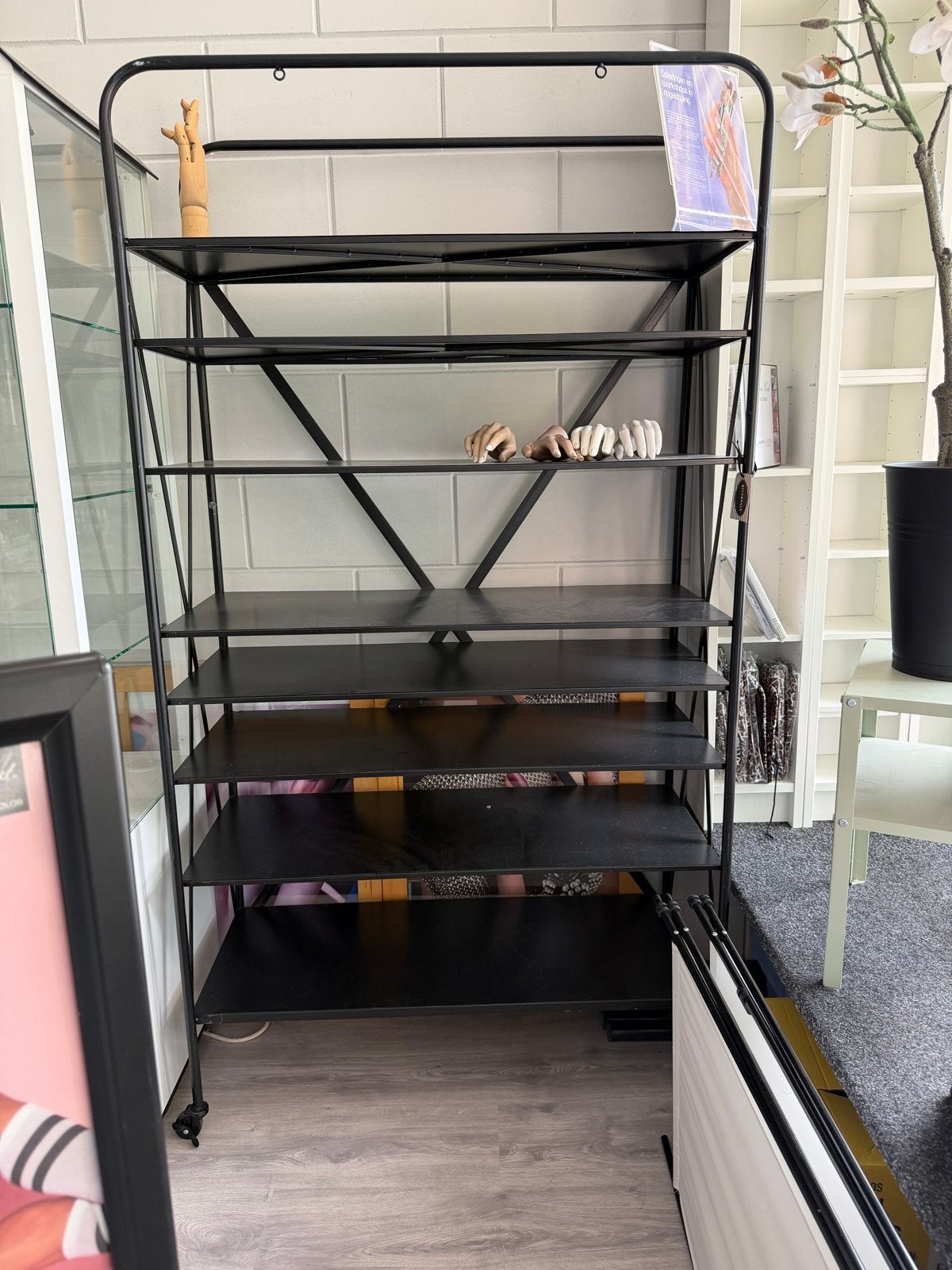 2 zwarte Riverdale kasten van aluminium, Ophalen of Verzenden, Gebruikt
