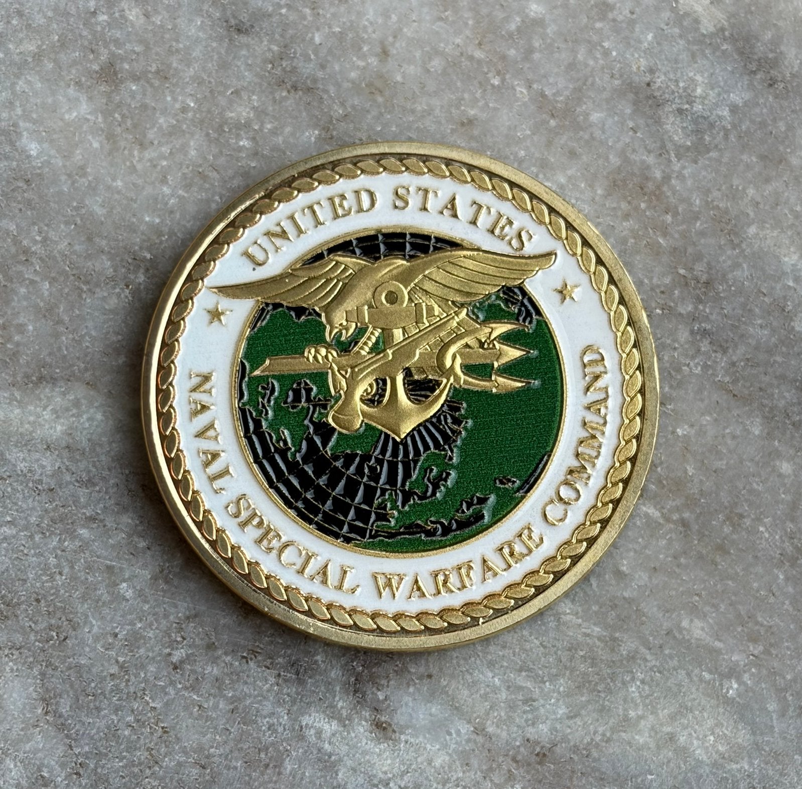 US Navy Seals coin, Ophalen of Verzenden, Marine, Amerika, Embleem of Badge