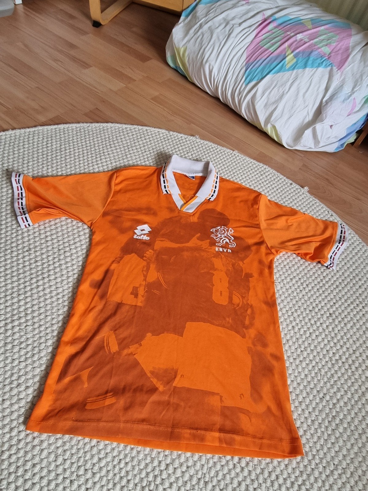 Vintage Lotto Holland Oranje Polo Heren Maat M Jaren '90, Lotto, Maat 48/50 (M), Oranje, Ophalen of Verzenden