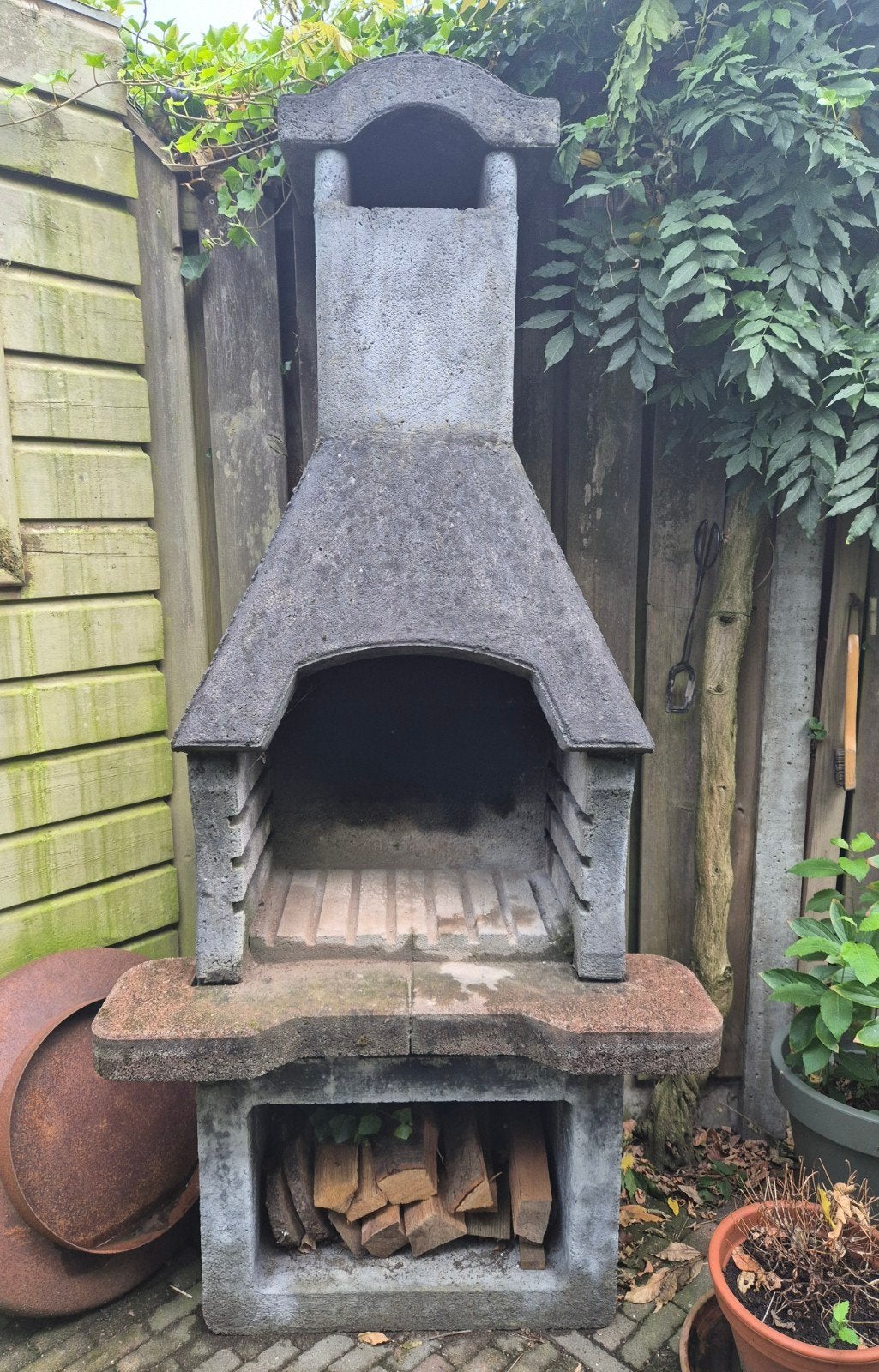 Stenen BBQ, Ophalen, Gebruikt