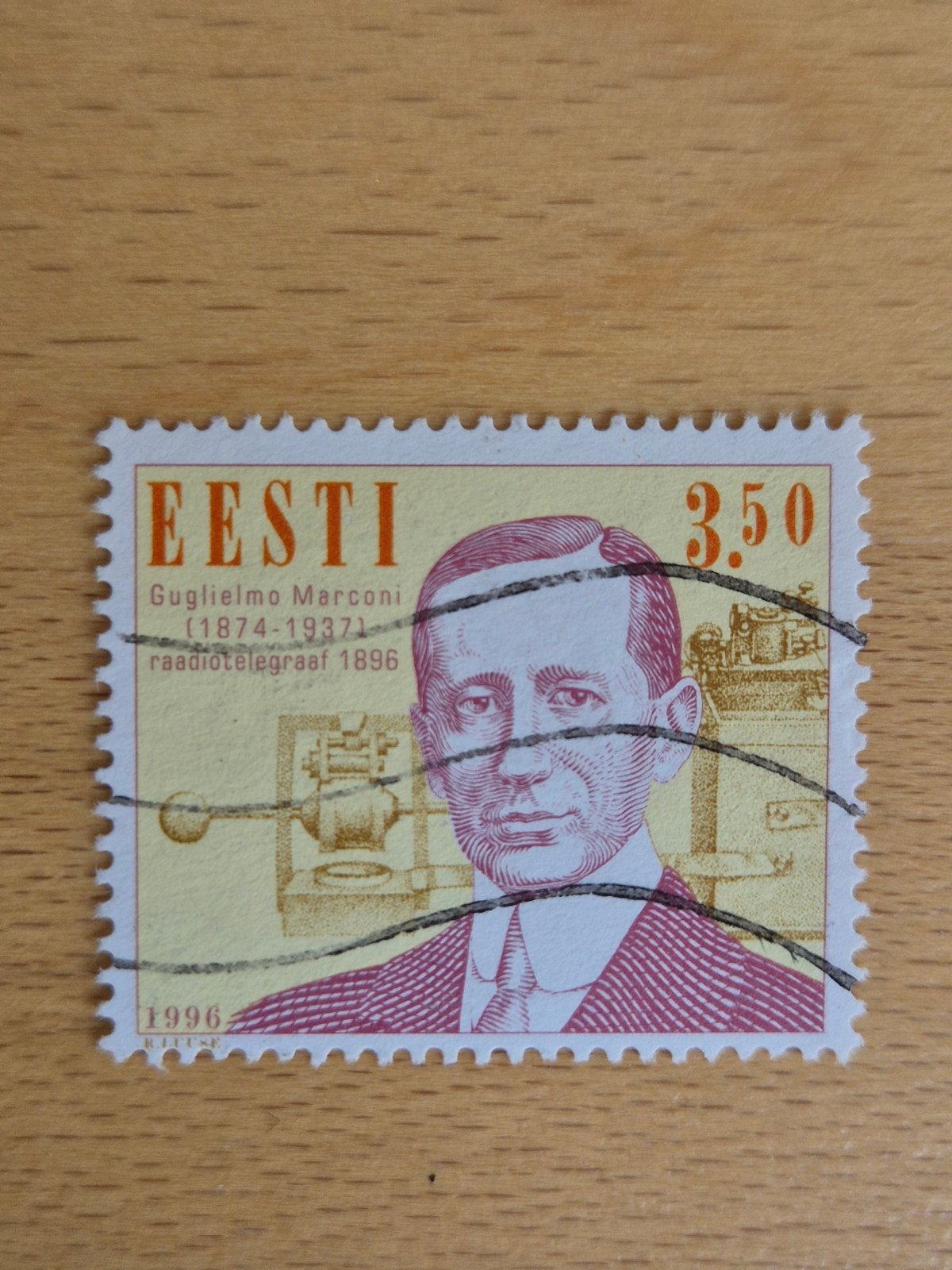 Estland 1996 Marconi, Ophalen of Verzenden, Overige landen, Gestempeld