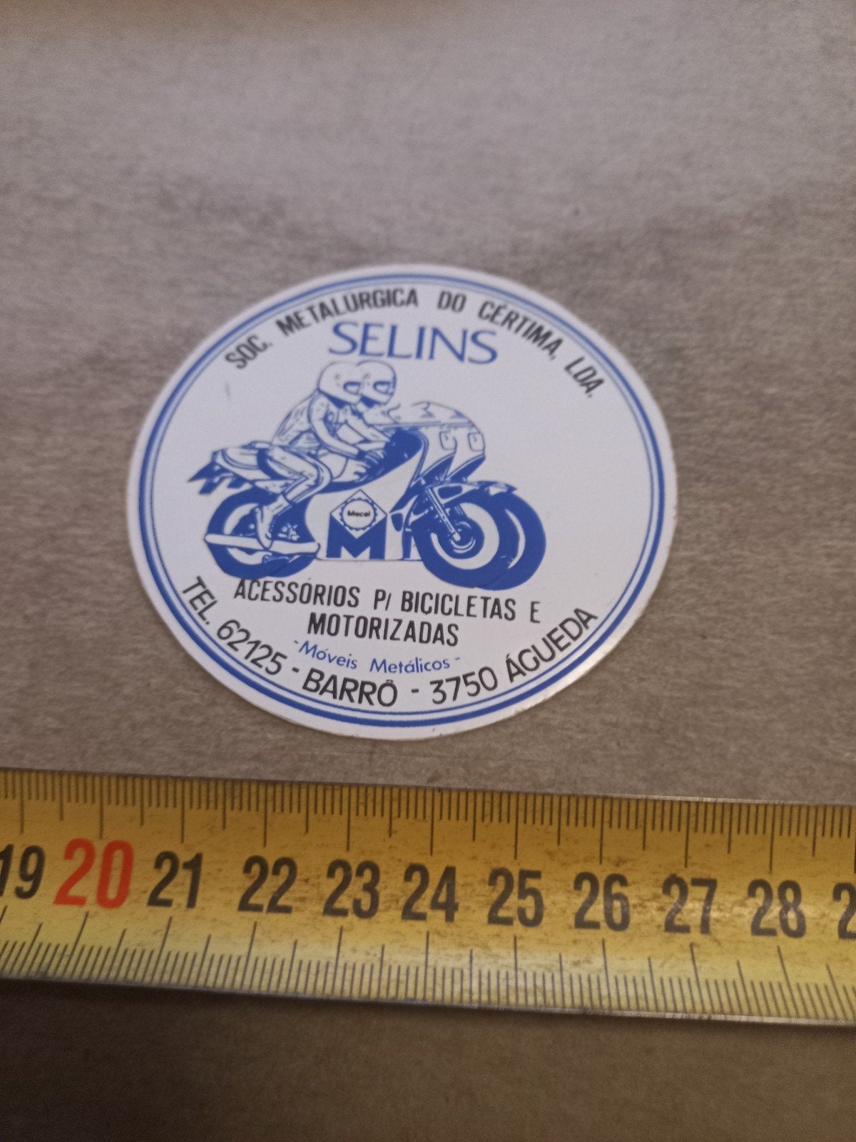 Vintage Selins Motorfiets Accessoires Sticker, Ophalen of Verzenden
