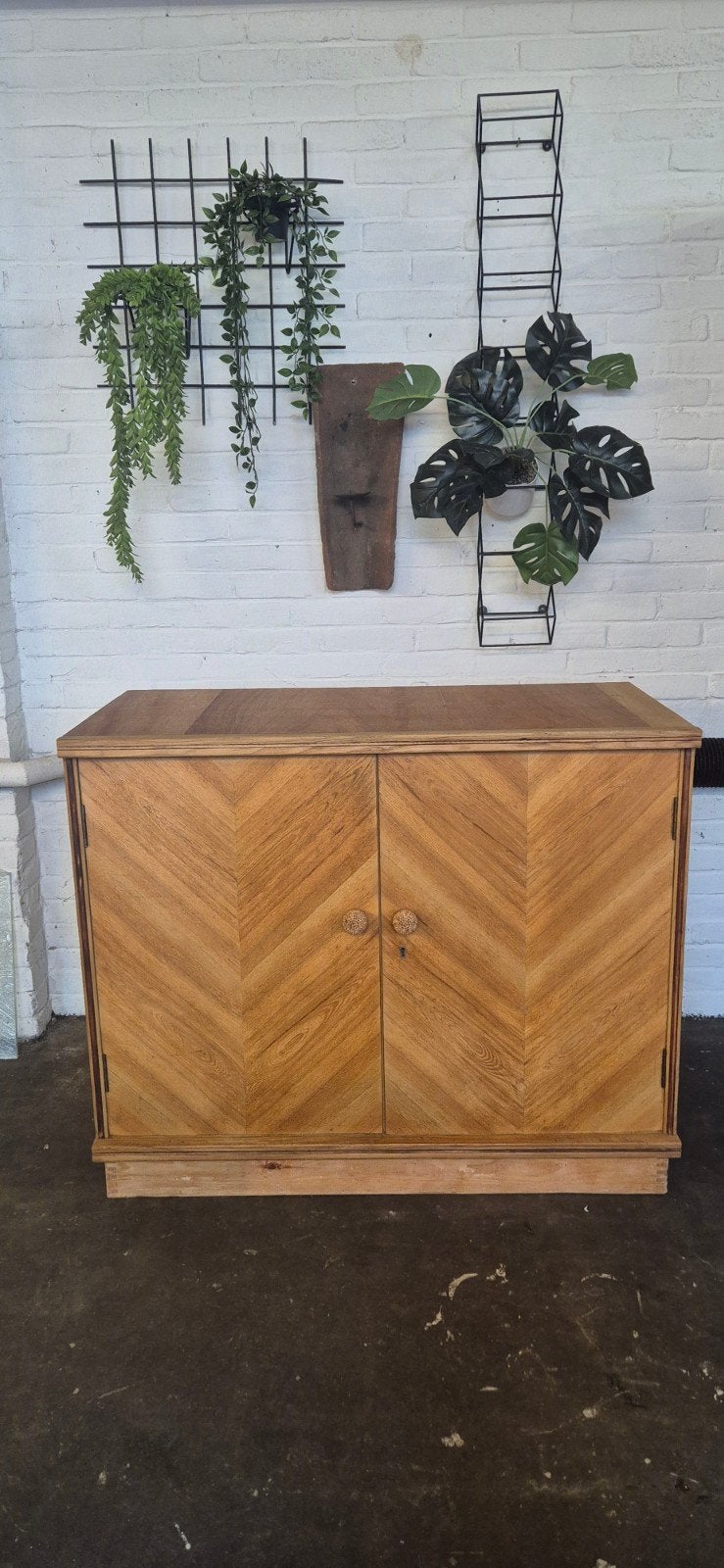 Vintage Dressoir Tv Kast Boho Houten Kast, 2033NJ, 100 tot 150 cm, Vintage, Info@vintagefabriek.com
