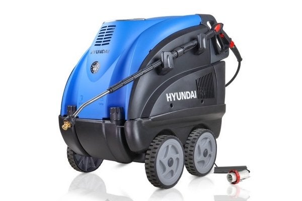 Hyundai warmwater 155 gr stoom/ hogedrukreiniger Diesel/380v, Ophalen, Nieuw, Met regelbare waterdruk, Hyundai