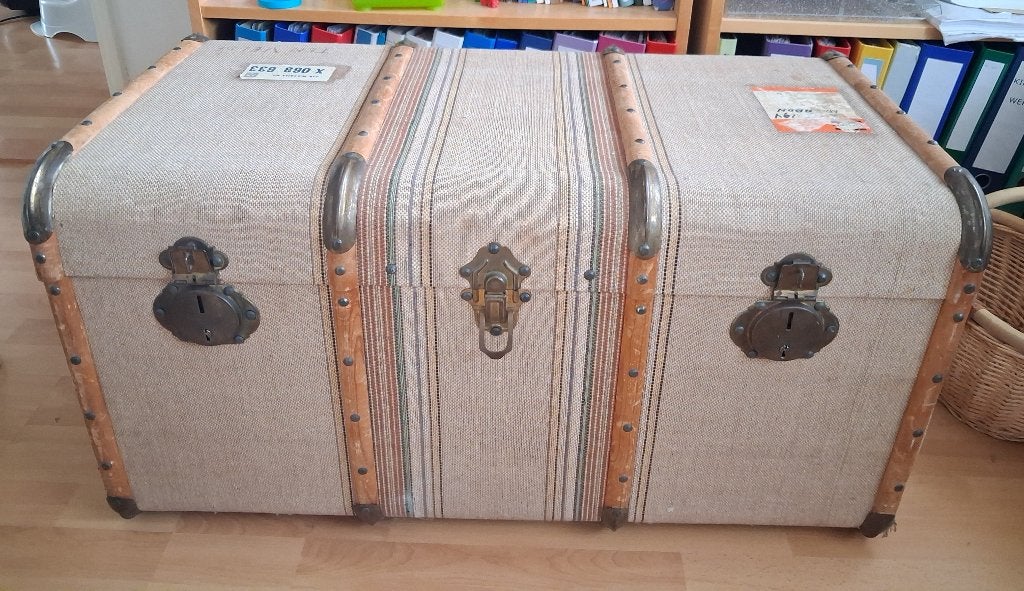 Hutkoffer, Ophalen, Gebruikt, 50 tot 100 cm, 50 tot 75 cm