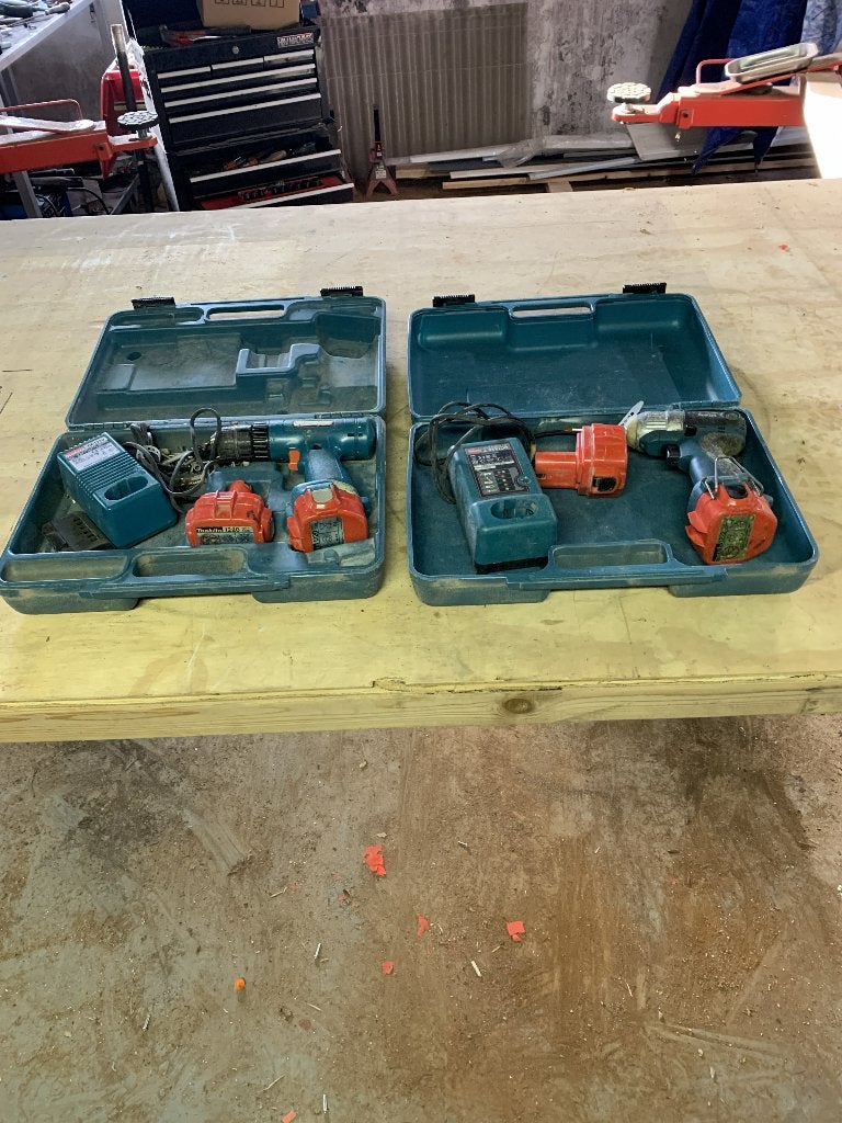 Makita accuboormachine en slagschroevendraaier, Ophalen, Gebruikt, Minder dan 400 watt, Klopboormechanisme