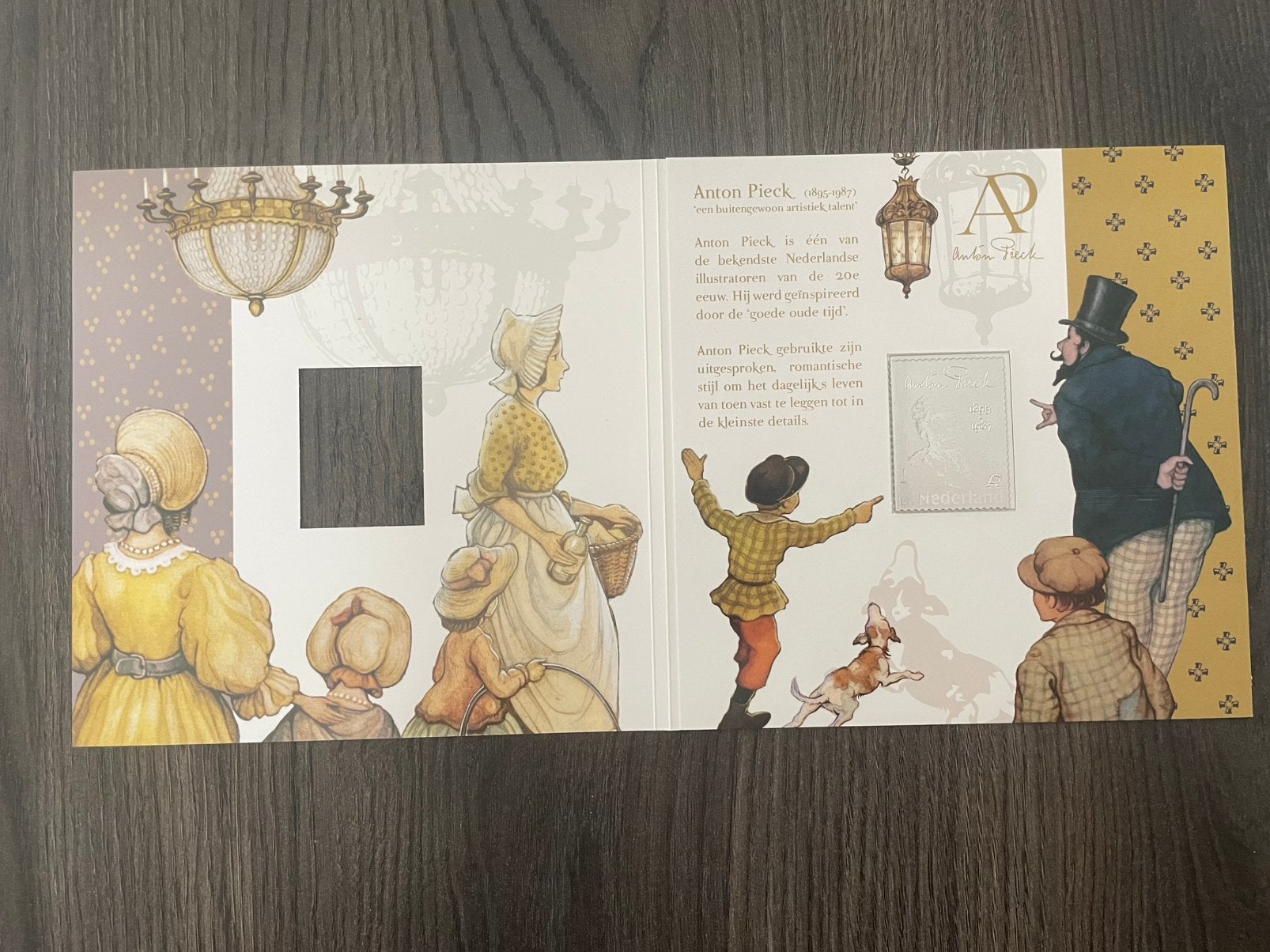 2018 Zilveren Postzegel Anton Pieck Postfris., Postzegels en Munten, Ophalen of Verzenden, Na 1940, Postfris