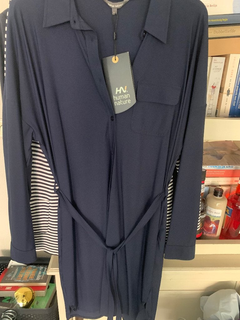 Nieuw ongedragen met kaartje d blauwe jurk HN mt l, Kleding | Dames, Blauw, Maat 42/44 (L), Nieuw, Ophalen of Verzenden