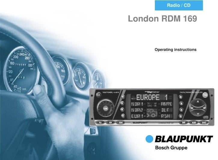 Te koop:. Blaupunkt London RDM 169 autoradio met cd-speler, Ophalen of Verzenden, Zo goed als nieuw