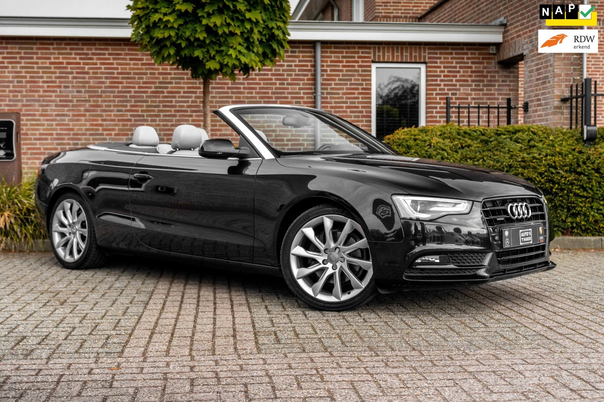 Audi A5 Cabriolet 2.0 TFSI Quattro Pro Line 211 PK Aut. Xeno, Auto's, Automaat, Euro 5, Gebruikt, 4 cilinders