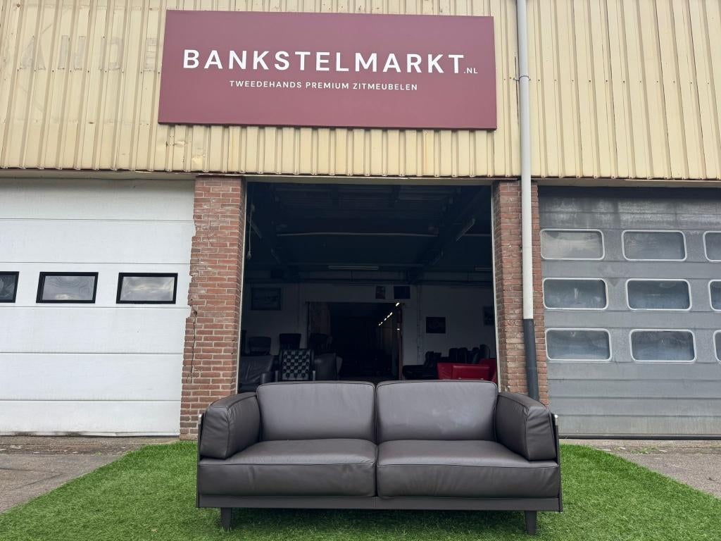 Bankstel Poltrona Frau sofa Twice bruin leren design bank, Huis en Inrichting, Banken | Bankstellen, Ophalen, Geen, Pahest@hotmail.nl
