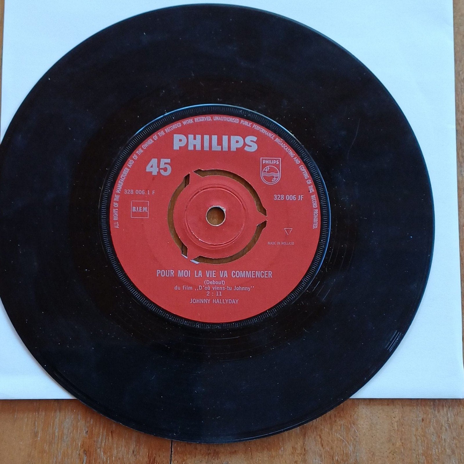 Johnny Hallyday, Ophalen of Verzenden, Zo goed als nieuw, Pop