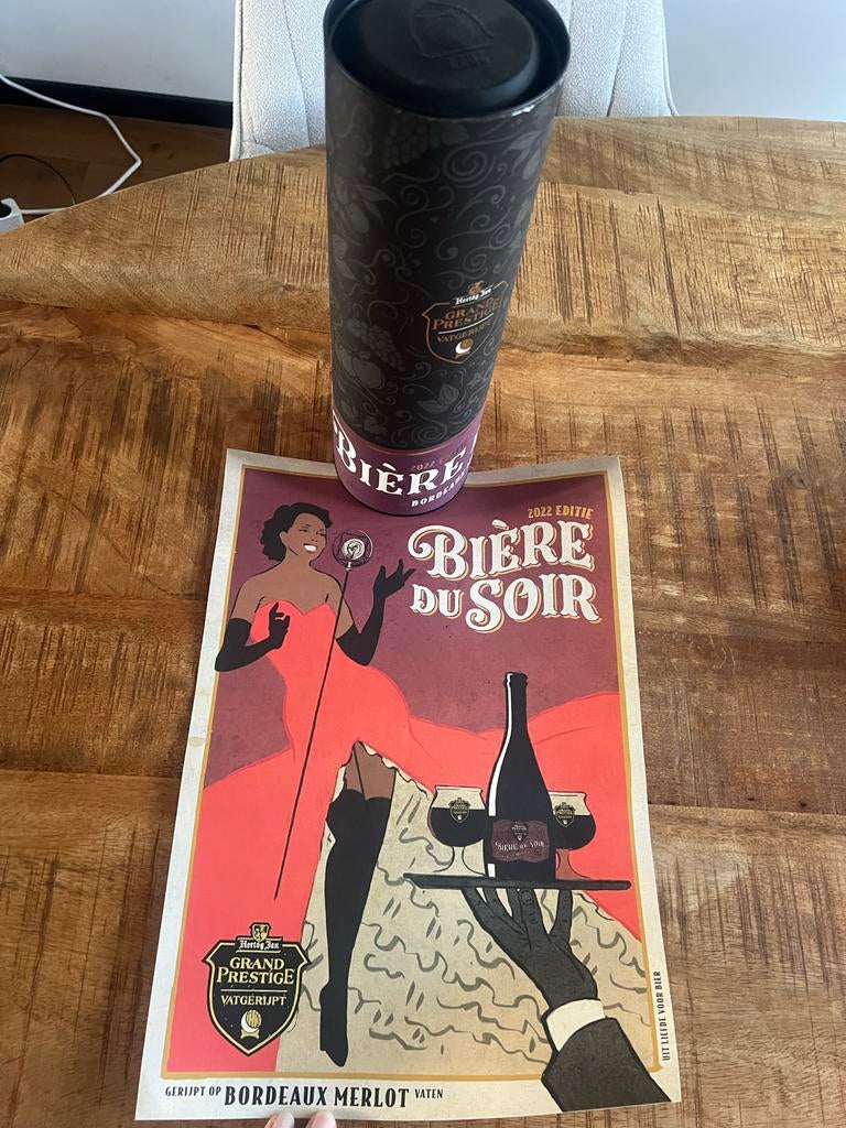 Hertog Jan Grand Prestige Koker en Poster, Verzamelen, Biermerken, Ophalen, Zo goed als nieuw, Overige typen, Hertog Jan