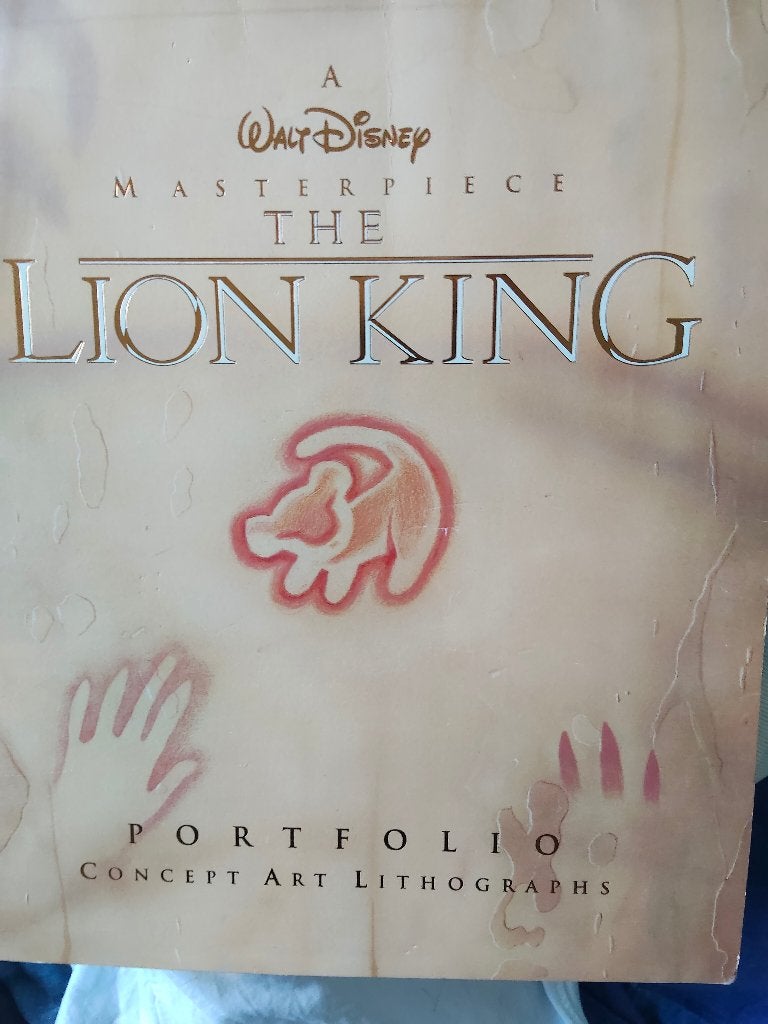 Lion king portfolio, Ophalen of Verzenden, Leeuwenkoning of Jungle Boek, Zo goed als nieuw, Overige typen