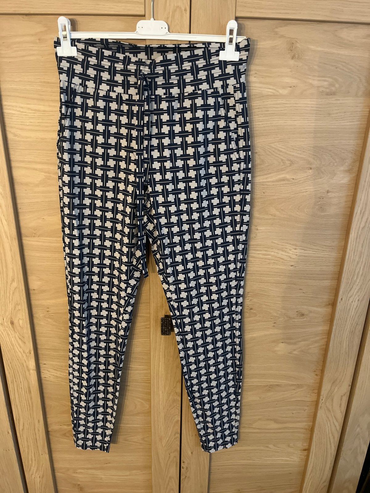 Studio Anneloes broek met print - Maat S, Kleding | Dames, Blauw, Ophalen of Verzenden, Zo goed als nieuw, Maat 36 (S)