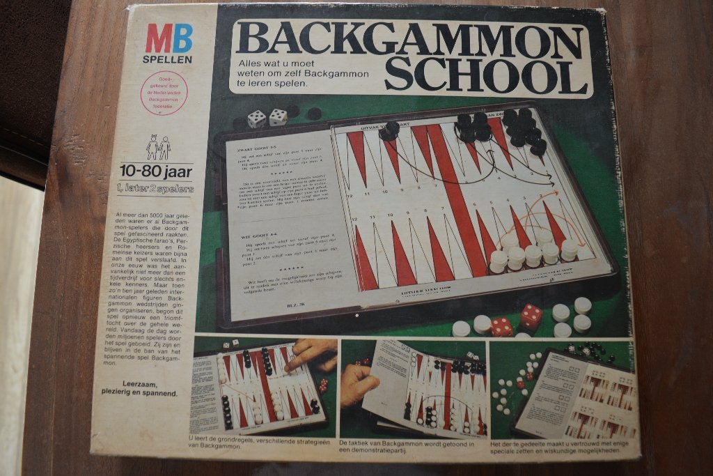 backgammon school en backgammon spel, Ophalen of Verzenden, Gebruikt